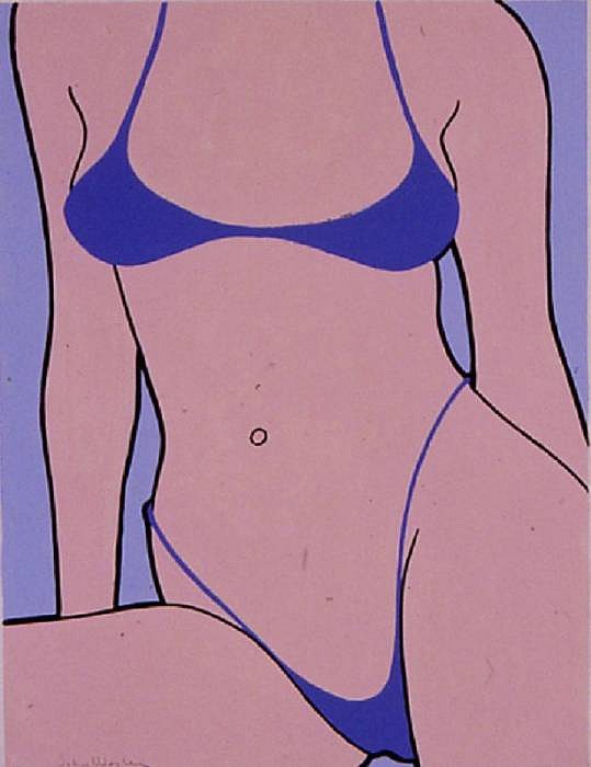 John Wesley, Untitled (Bikini)
1991, Acrylic on Paper