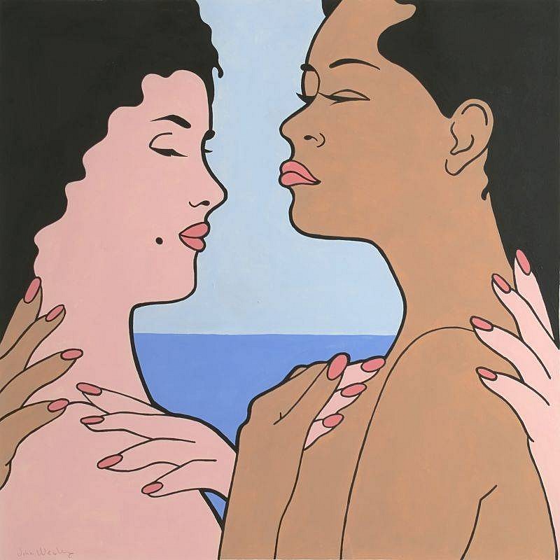 John Wesley, Untitled (Two Girls with Hands)
2004, Acrylic on Paper