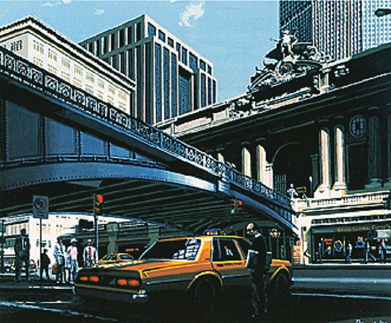 Don Jacot, Grand Central
1991, Gouache on Board
