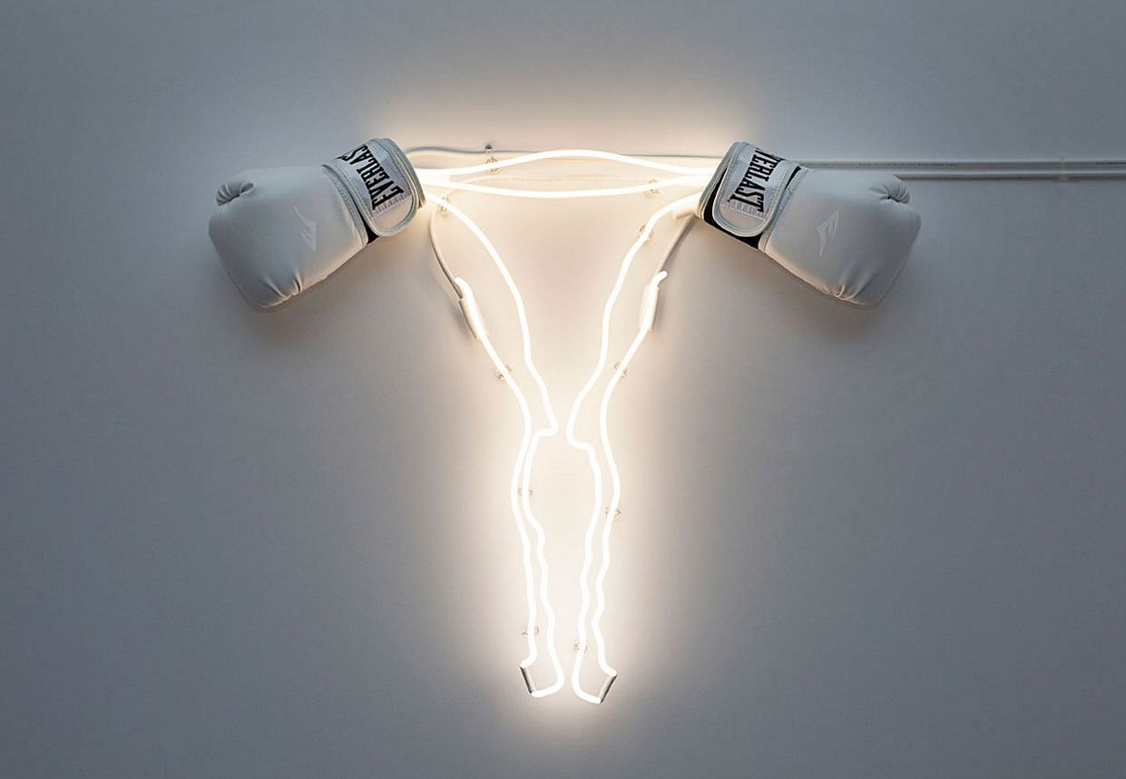 Zoe Buckman, Champion
2015, Neon, Glass and Leather